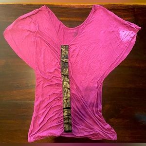 Astars purple ruched women’s top size medium